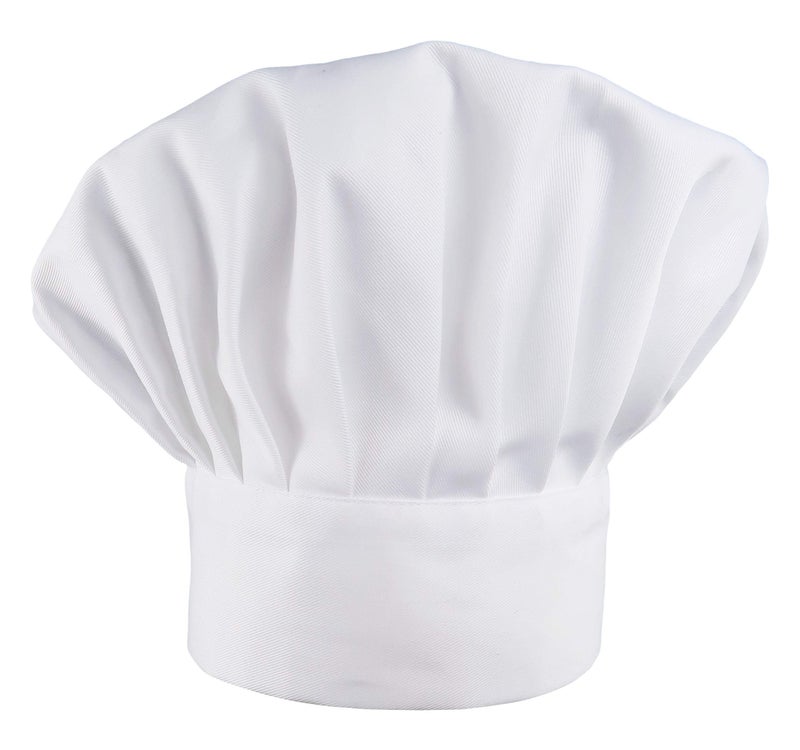 LilMents 6 Pack Chef Hat Set Elastic Baker Kitchen Catering Cooking Chefs Hats (White) - Image 2